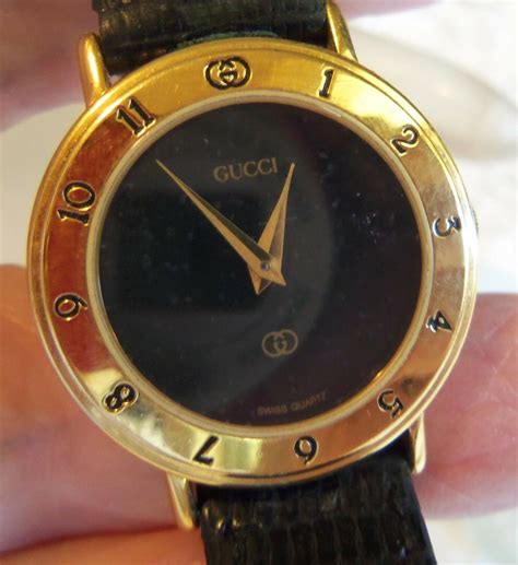 vintage gucci ladies watch leather 1990|Gucci ladies vintage watches value.